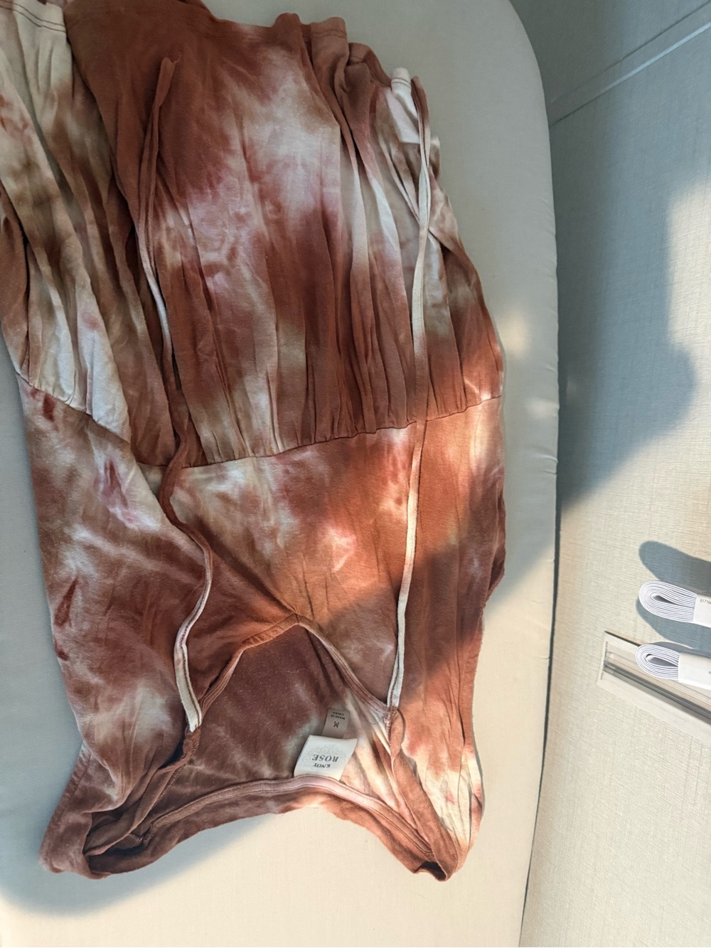 Knox Rose Rust and Cream Tie-Dye One-Piece Bodysuit